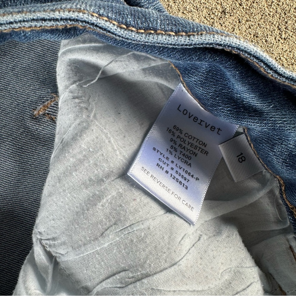 Lovervet By Vervet By Flying Monkey Jeans Size 18 - Picture 4 of 5